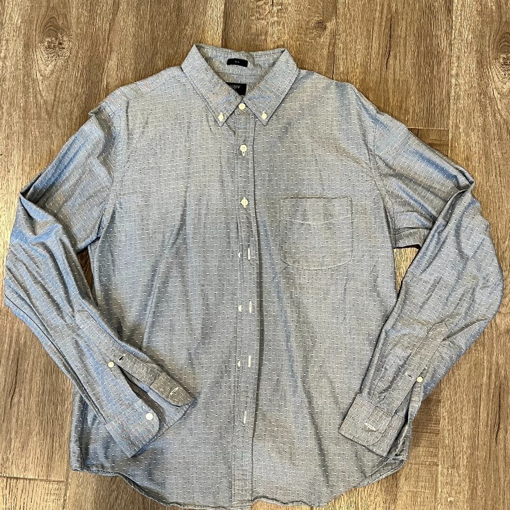 JCrew - Blue Long-Sleeve Dress Shirt